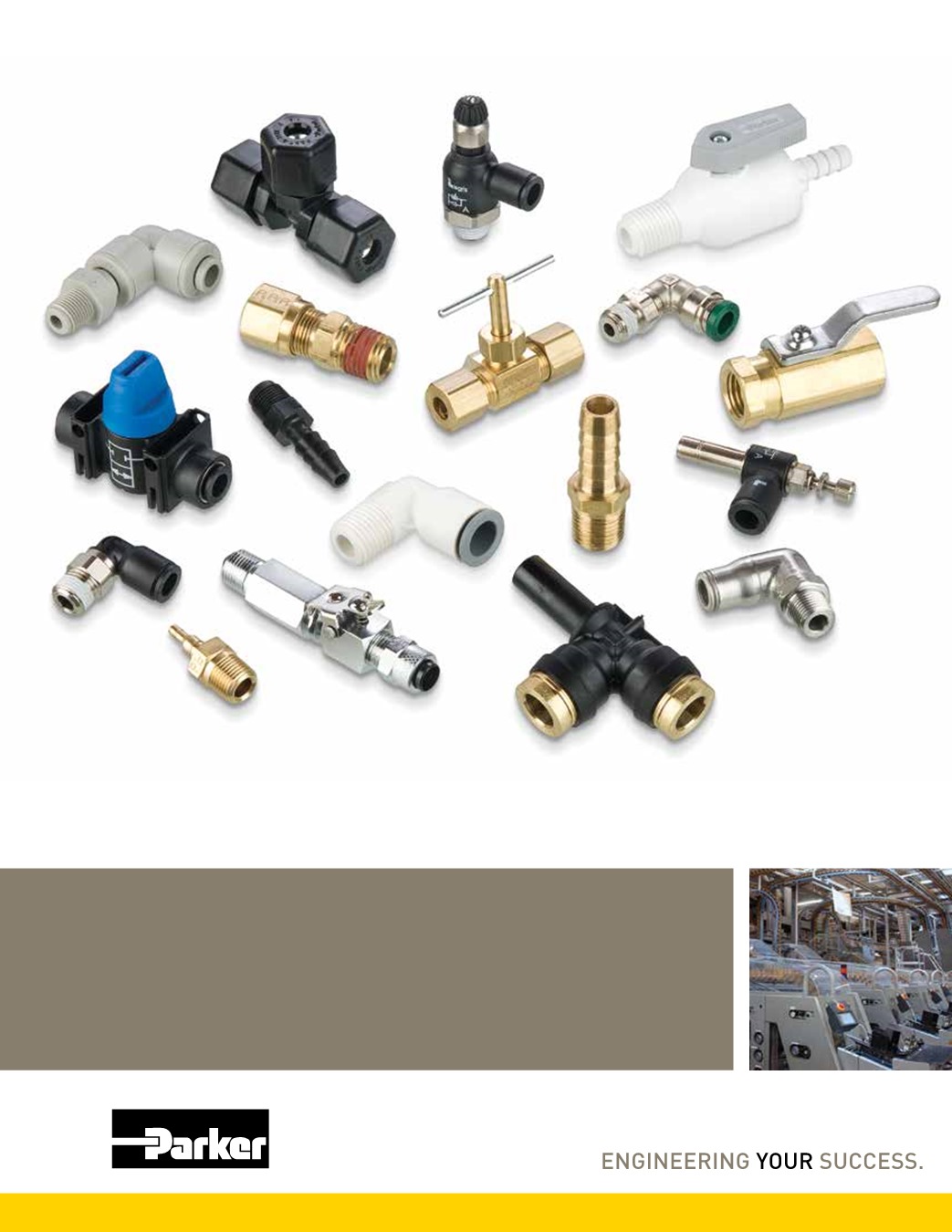 Parker W68PLPSP-4-4 Composite Push-to-Connect Fitting Plug-in Stem and NPT Standpipe 1//4 Tube to Pipe